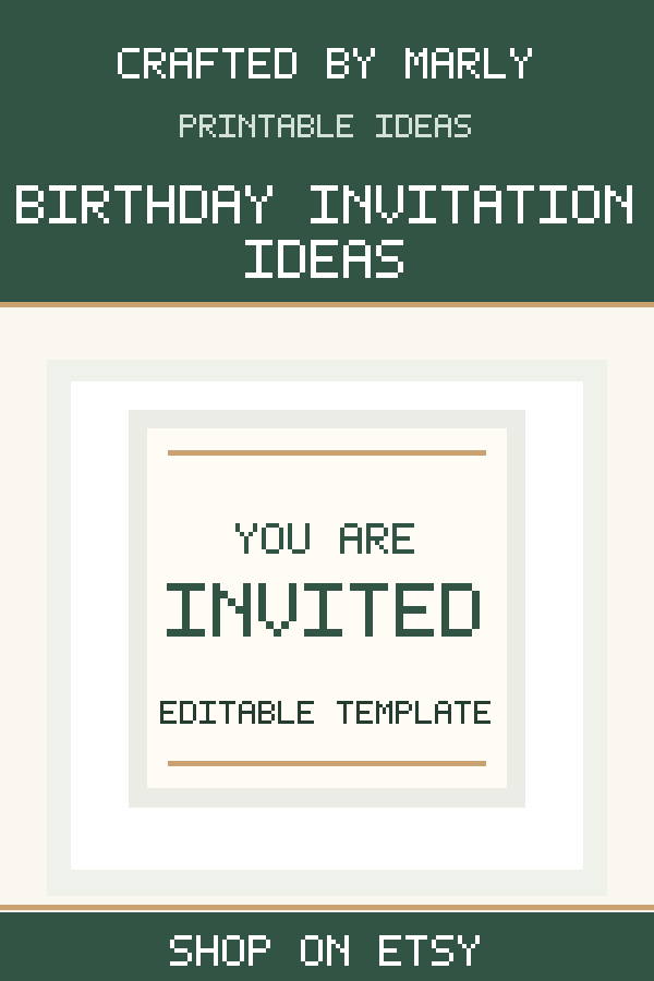 Birthday Invitation Template graphic